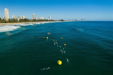 Swim at Burleigh Beach